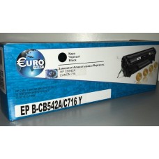 Картридж совместимый EuroPrint HP CB542A/ Canon Cartrige 716C (HP Color LaserJet: CP1215 / CP1515n /